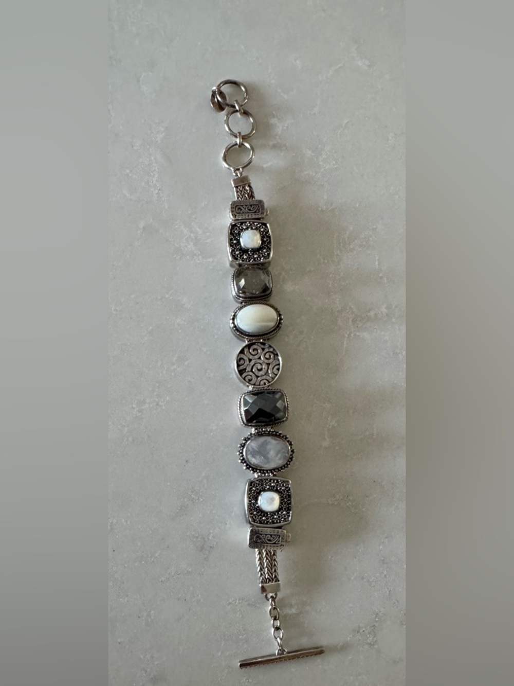 Lori Bonn 925 SS Slide Bracelet